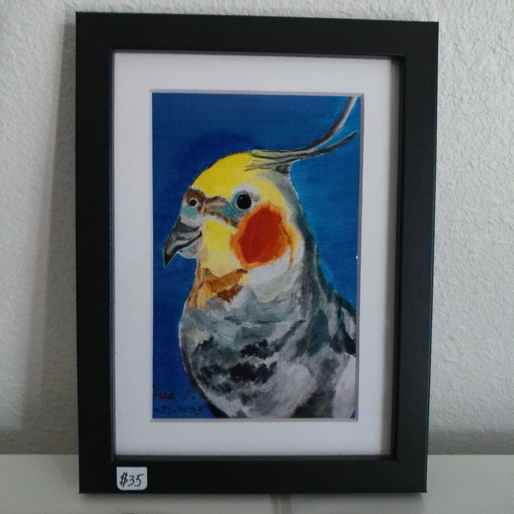 Cockatiel art print